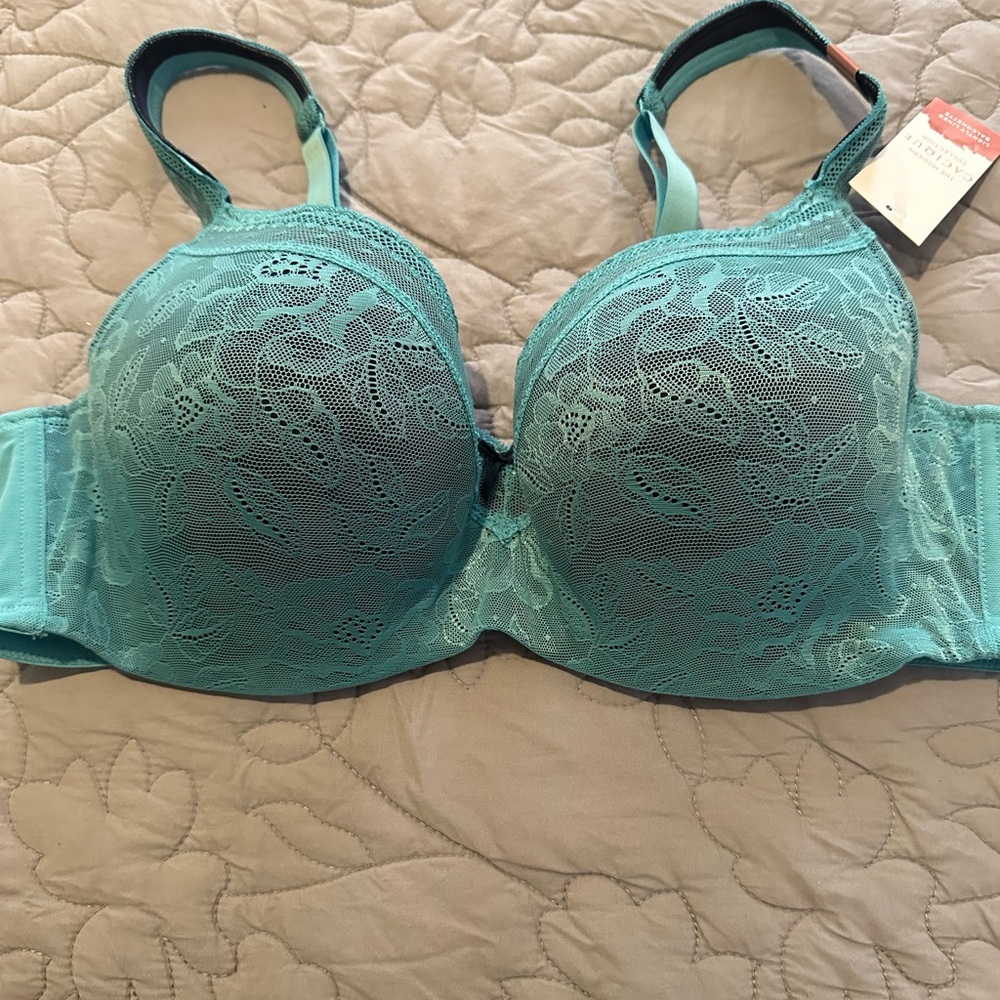 Cacique Lace Underwire Bra in Aqua
